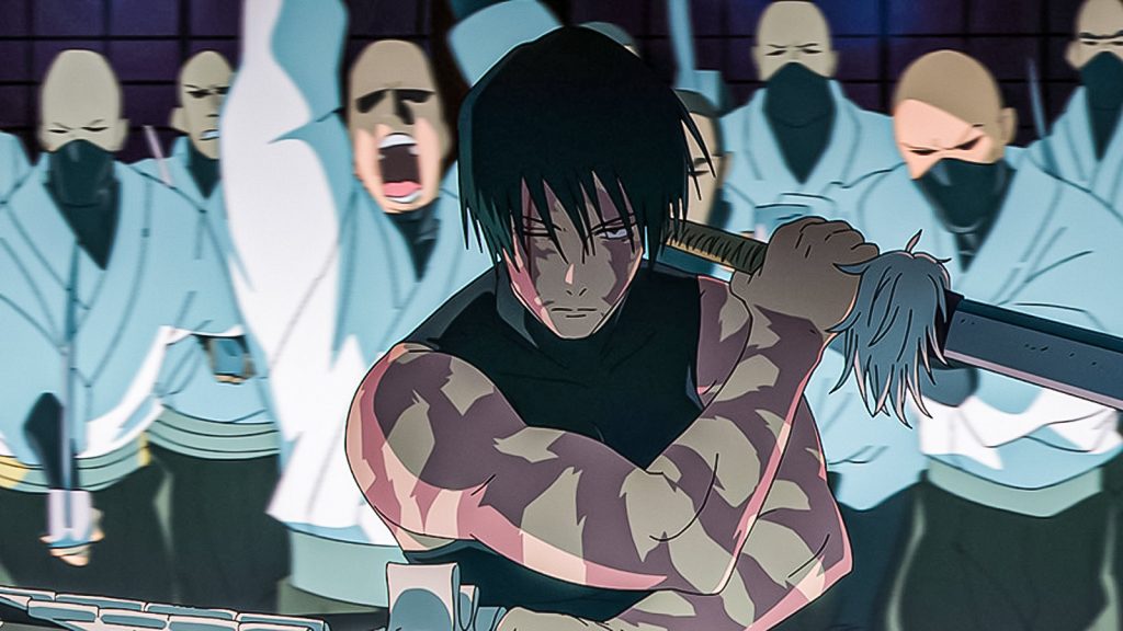 maki from jujutsu kaisen season 3 episode 4 where she massacres the entire zenin clan