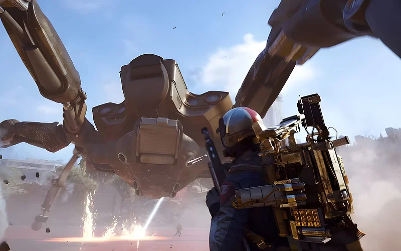 All ARC Raiders Expedition 3 Requirements Explained 5 Fighting a huge ARC in ARC Raiders.