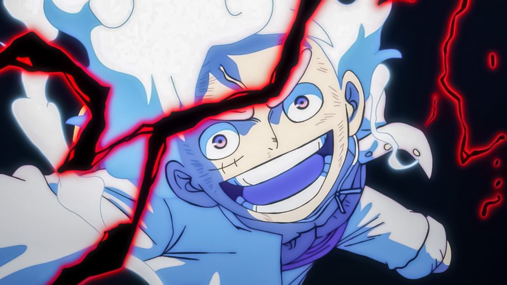 luffy gear 5 with haki from one piece
