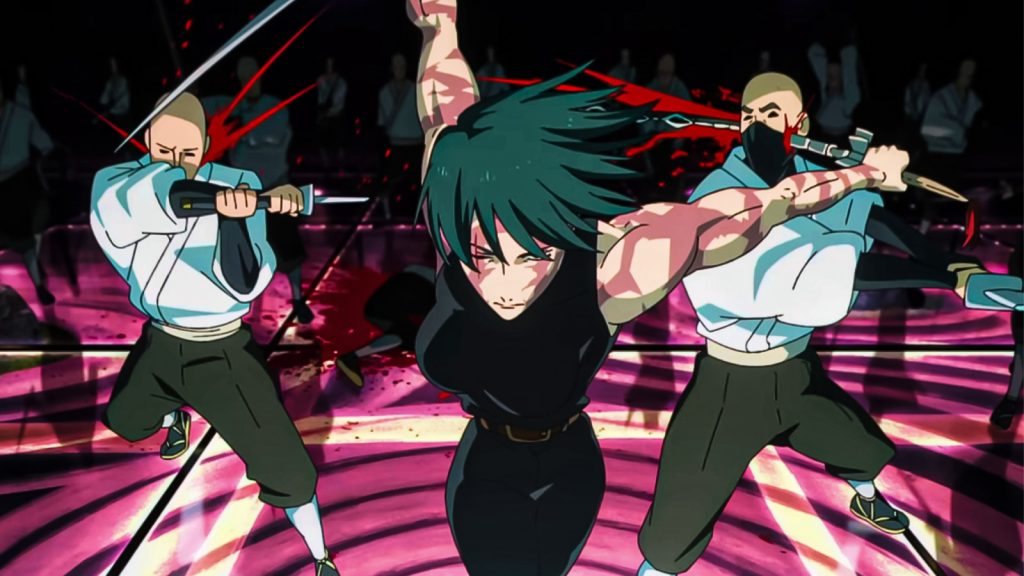 maki zenin fight with zenin clan in jujutsu kaisen
