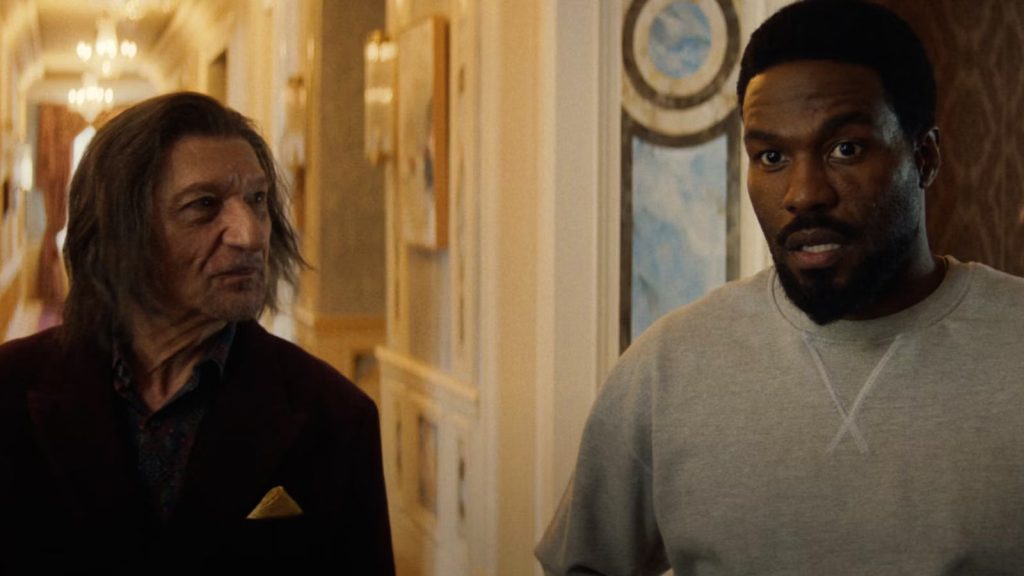 Yahya Abdul-Mateen II and Ben Kingsley in Wonder Man