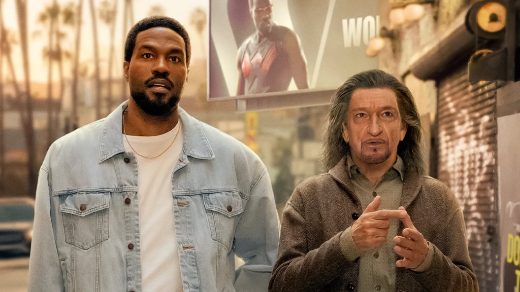 Yahya Abdul-Mateen II and Ben Kingsley in Wonder Man