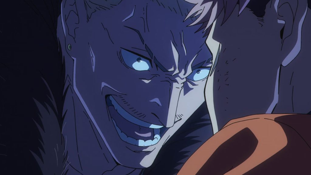 hakari in jujutsu kaisen trying to scare off Yuji