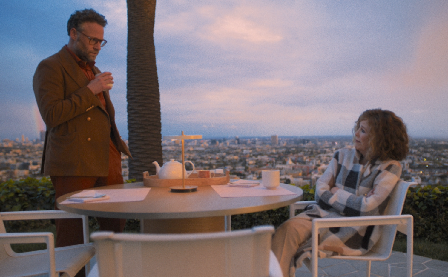 Catherine O'Hara and Seth Rogen in The Studio 