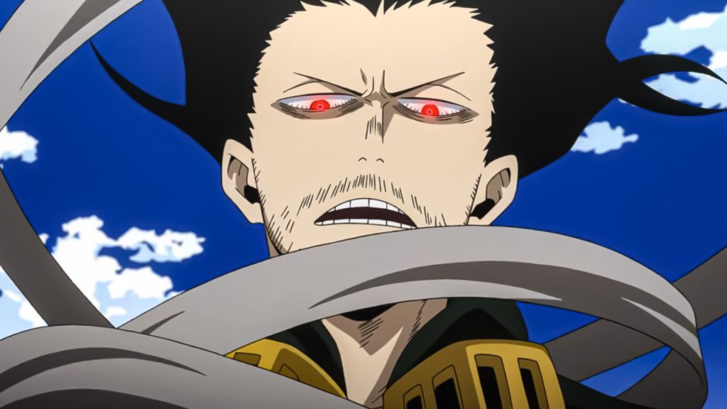 aizawa from my hero academia using his powers