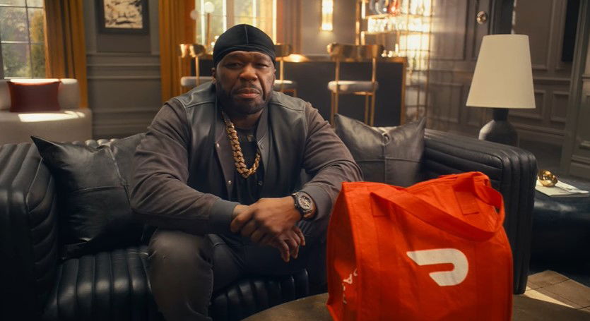 "What goes great with beef": Why Is 50 Cent’s Super Bowl Commercial Causing a Massive Diddy Feud Online? 33 50 cent in a still from his doordash commercial for super bowl