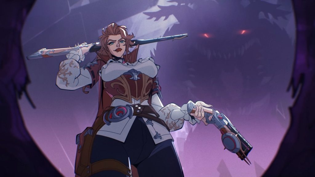 A close-up of Marvel Rivals' upcoming hero, Elsa Bloodstone, as seen in the official Season 6 trailer.