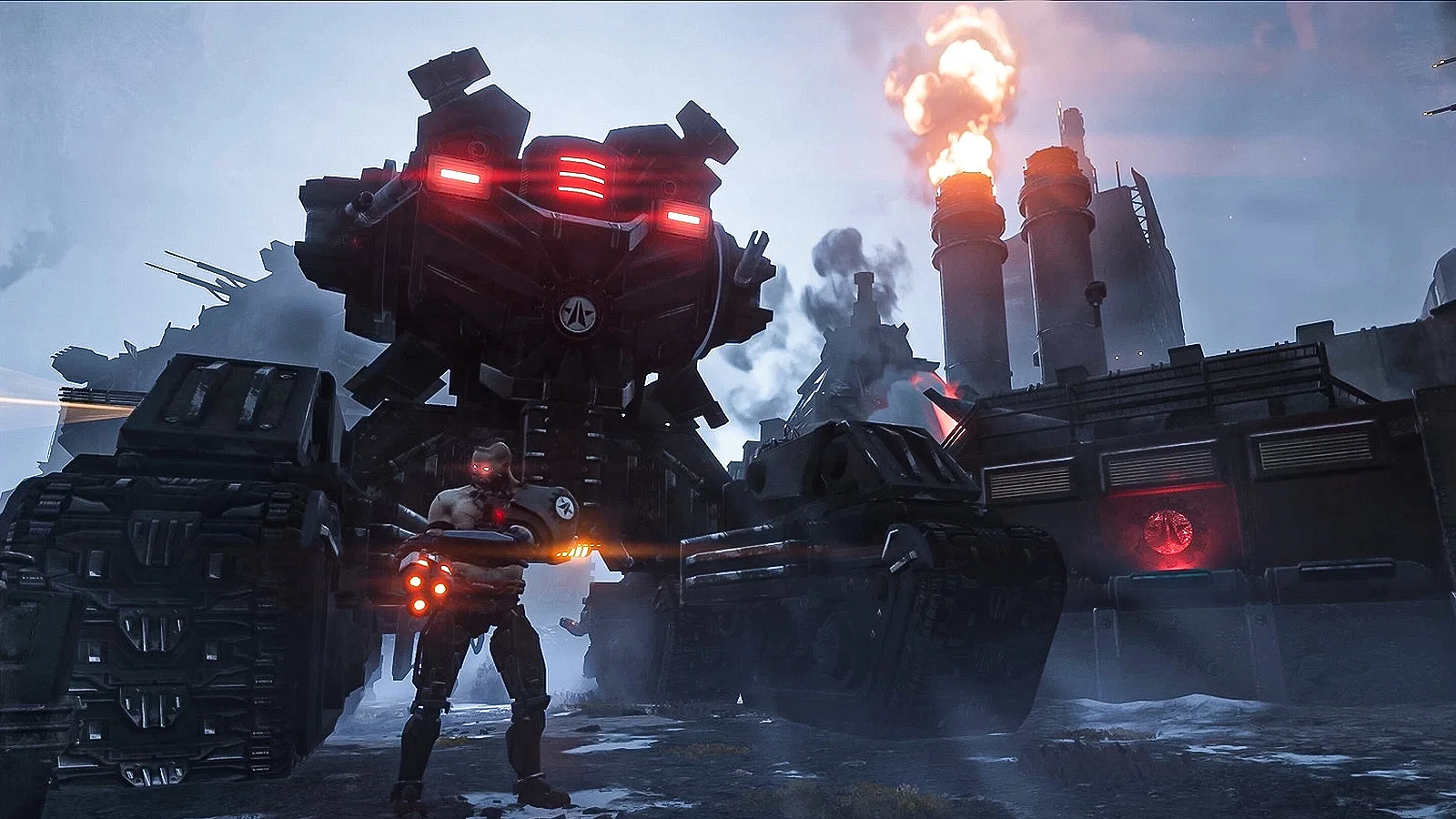 What It Was and What to Expect 19 Helldivers 2 screenshot showing a Cyberstan environment, featuring the Cyborg Radical and Vox Engine enemies.