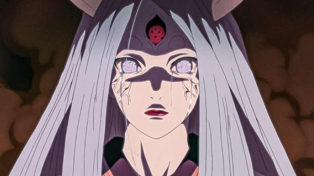 kaguya otsutsuki crying in naruto shippuden