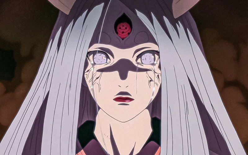 kaguya otsutsuki crying in naruto shippuden