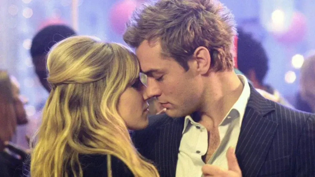 Jude Law and Sienna Miller in a still from Alfie