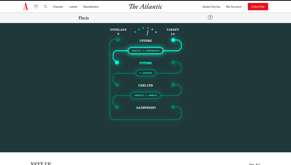 Solution for the atlantic games' Fluxis puzzle
