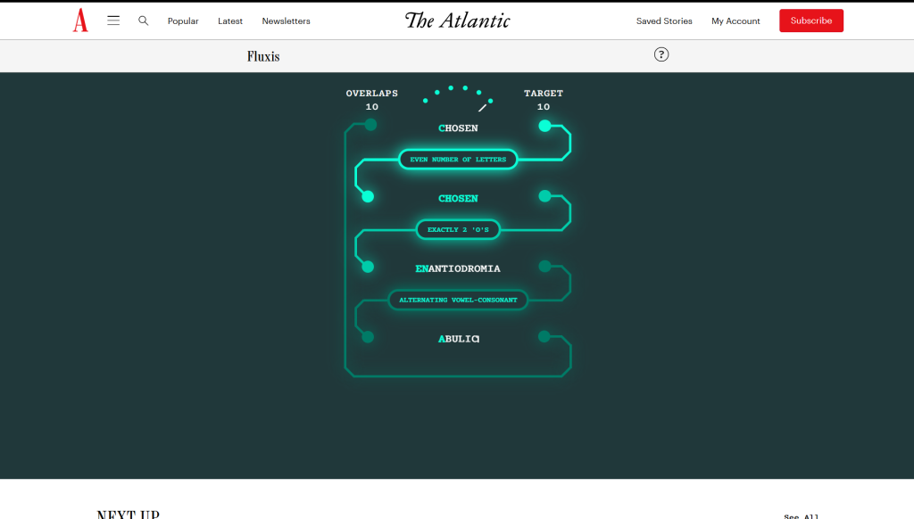 Solution for the atlantic Games' fluxis puzzle