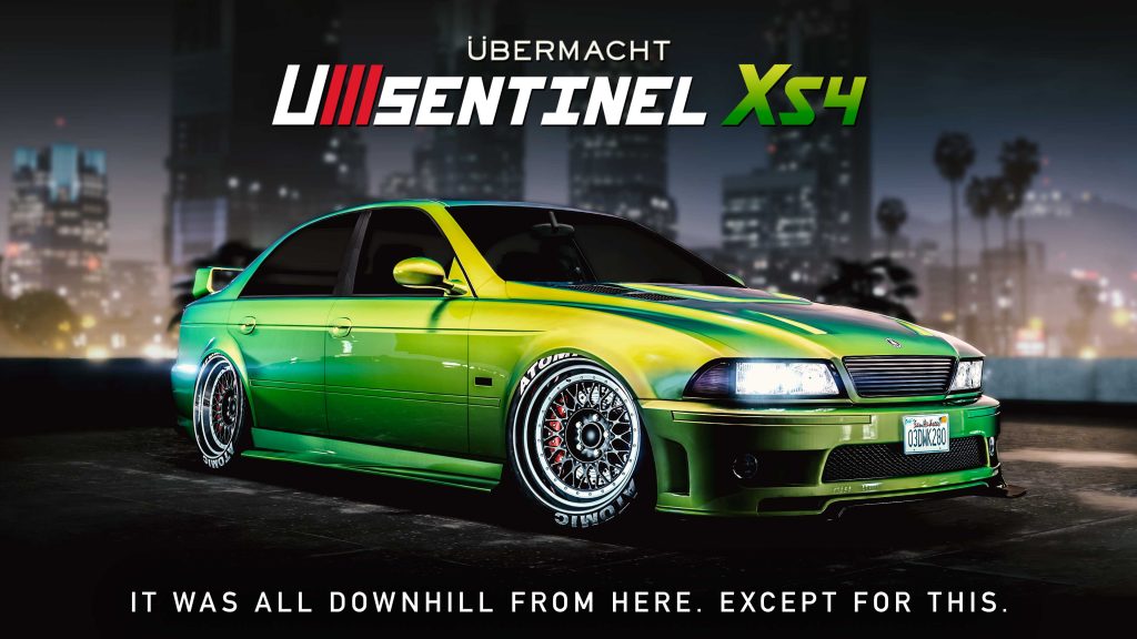 Übermacht Sentinel XS4 in GTA Online.