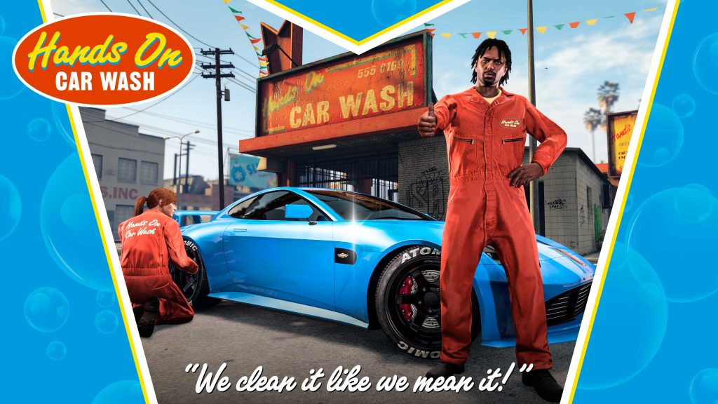 Hands On Car Wash in GTA Online.