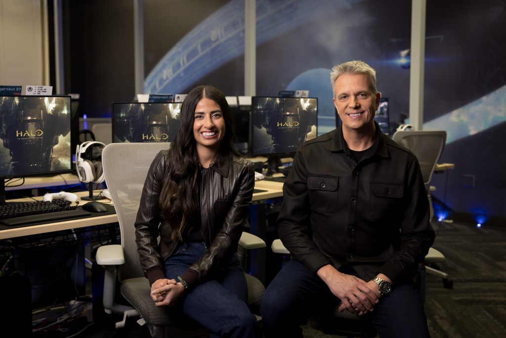 A picture of Asha Sharma and Matt Booty.