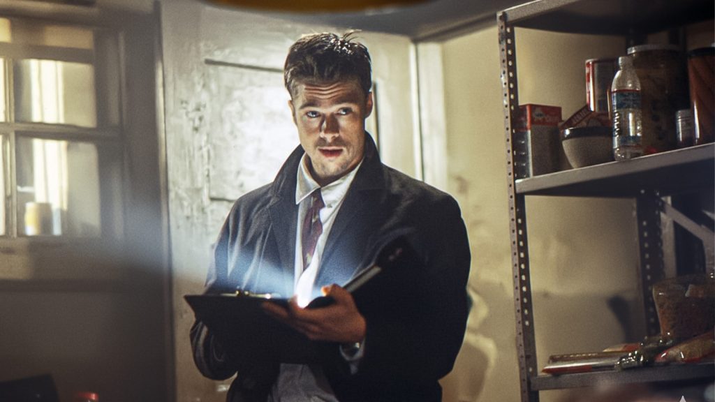 brad pitt as david mills in se7en