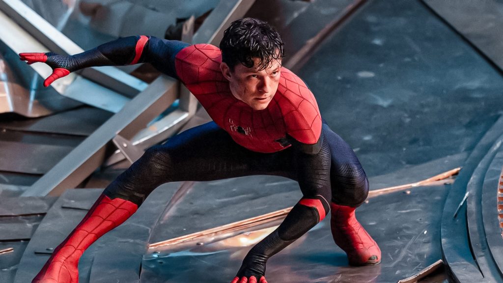 tom holland as spiderman in spider man no way home