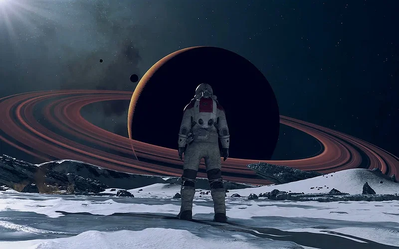 Top 5 Most Overpowered Ship Weapons in Starfield 7 Watching a planet in Starfield.