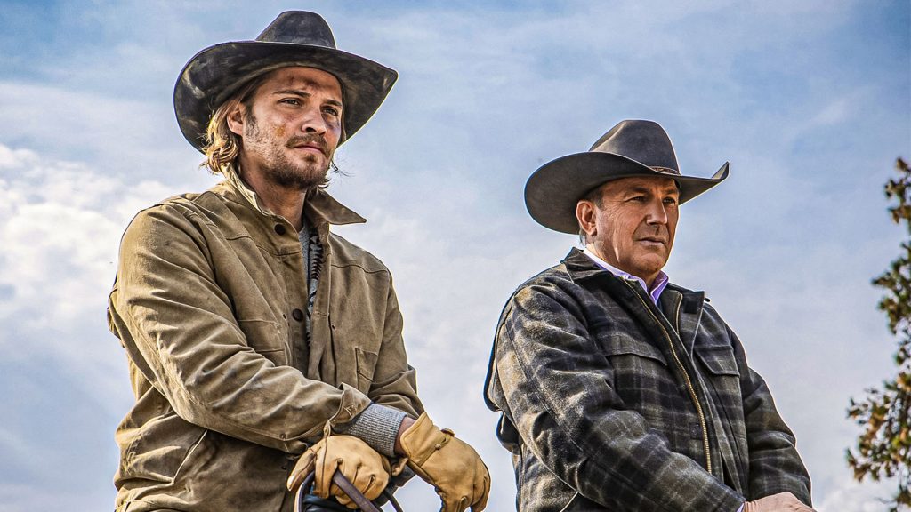 luke grimes and kevin costner on yellowstone
