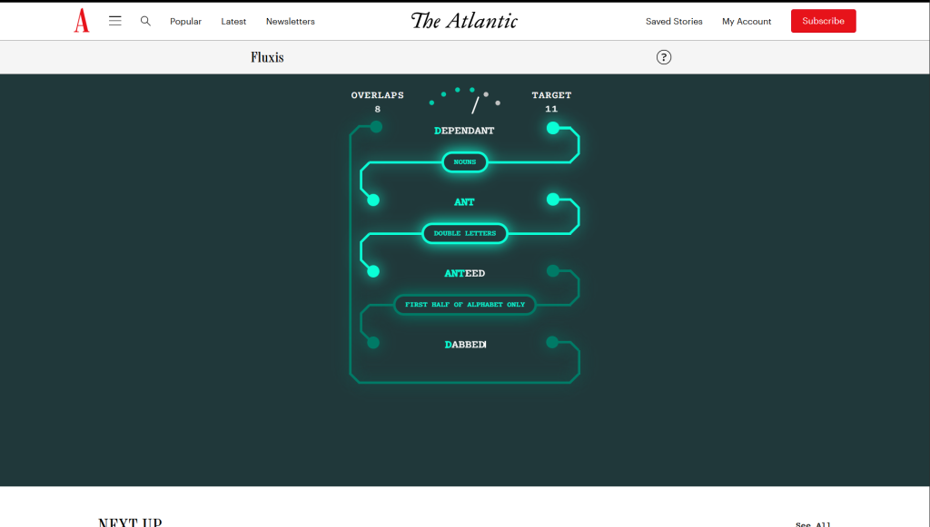 Solution for the atlantic games' fluxis puzzle