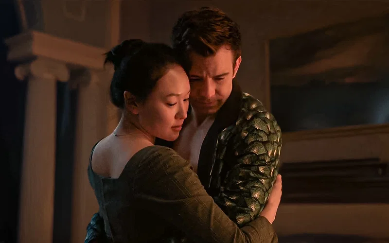 Bridgerton: Will Benedict & Sophie Have a Child in Season 5? Book Story Breakdown 4 Sophie and Benedict hugging in bridgerton season 4 episode 8