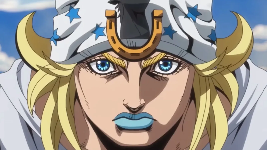 Johnny Joestar. from JoJo's Bizarre Adventure: Steel Ball Run.
