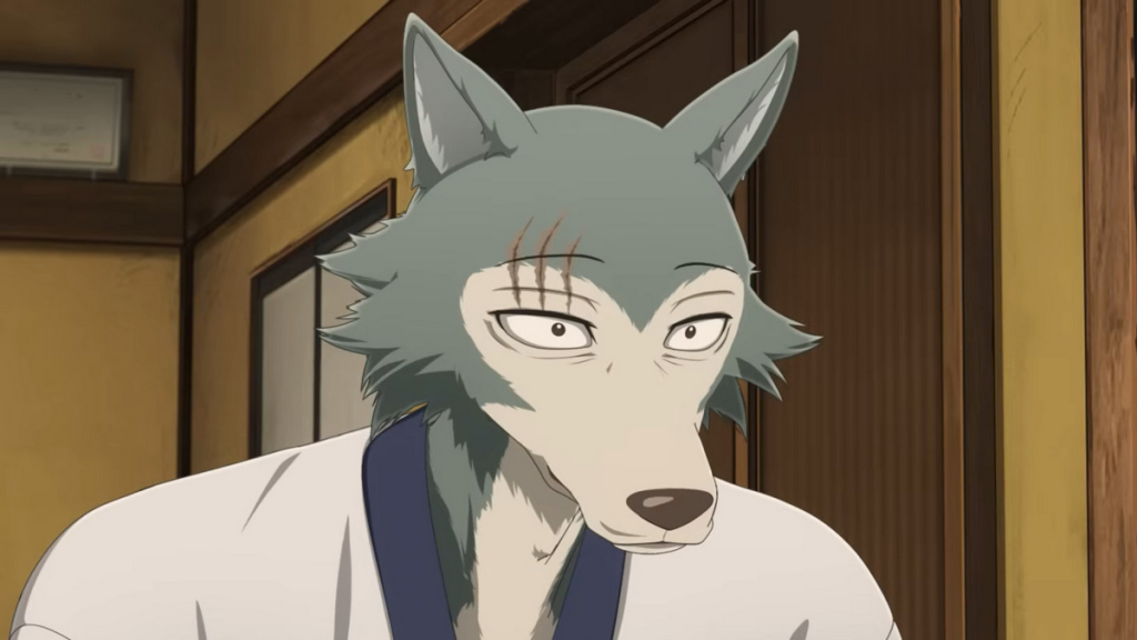 Legoshi, the main protagonist from the anime and manga series Beastars.