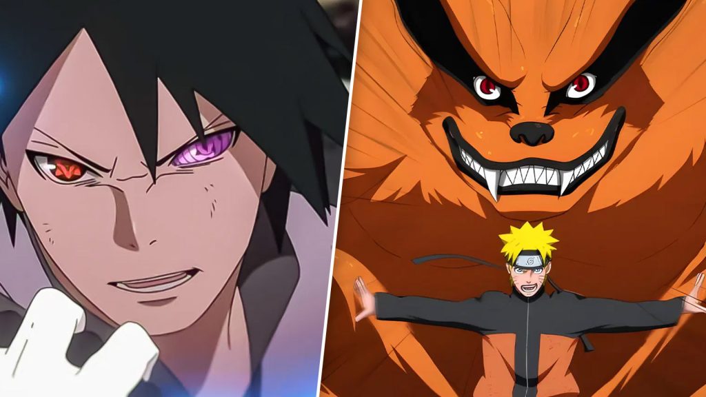 Naruto and Sasuke from Naruto Shippuden. 