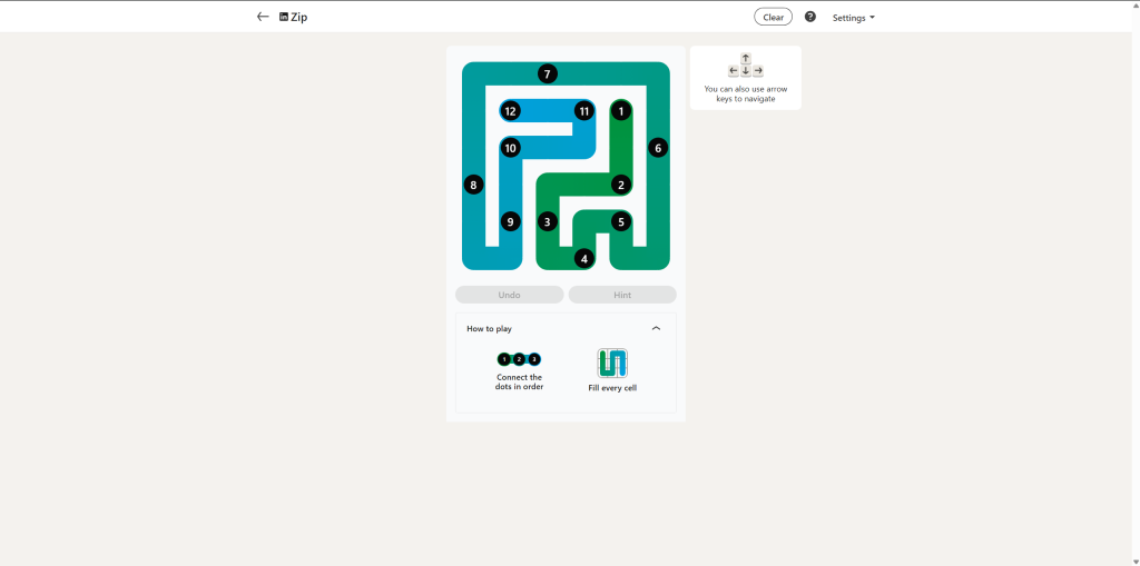 A screenshot of the LinkedIn Games.