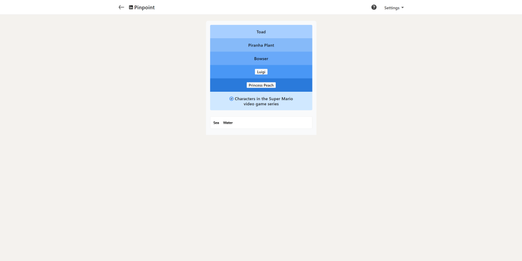 A screenshot of the LinkedIn Games.