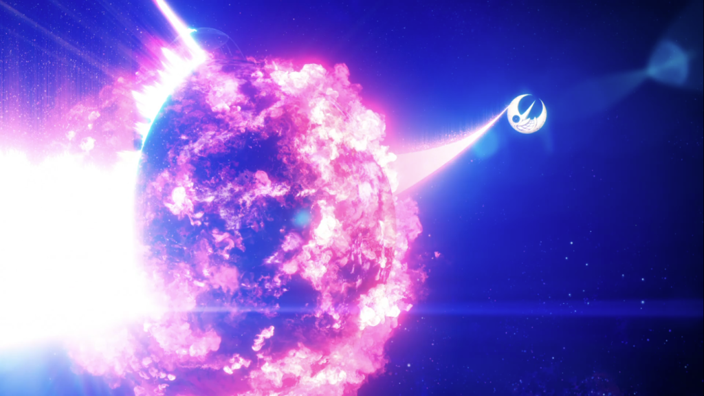 arthur slashes the earth with his ultimate attack