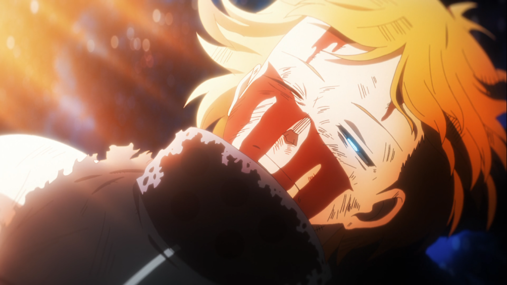arthur almost dies in fire force season 3