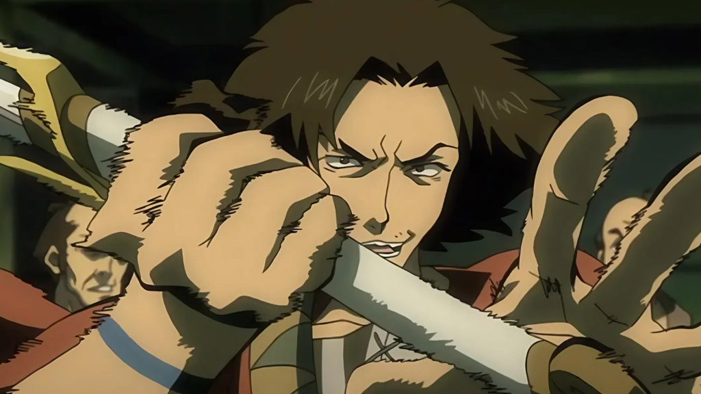 Mugen is a vagabond warrior known for his unique, breakdancing-inspired fighting style and his wild, rebellious nature.