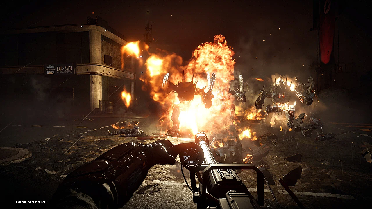 What It Was and What to Expect 17 Helldivers 2 warbond trailer screenshot showing the player using the Cremator heavy flamethrower.