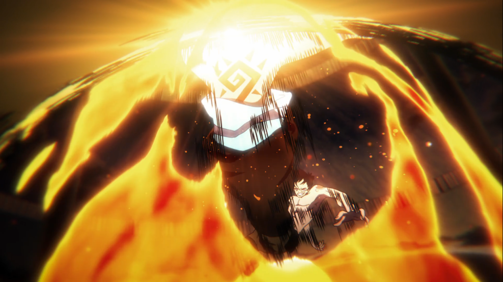 Обзор 22 серии 3 сезона Fire Force: Неужели Shinra остановила Луну одним ударом ноги?