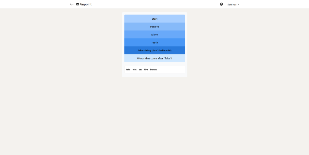 A screenshot of the LinkedIn Games.