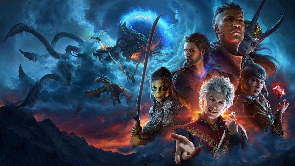 Baldur's Gate 3 characters on the cover art.