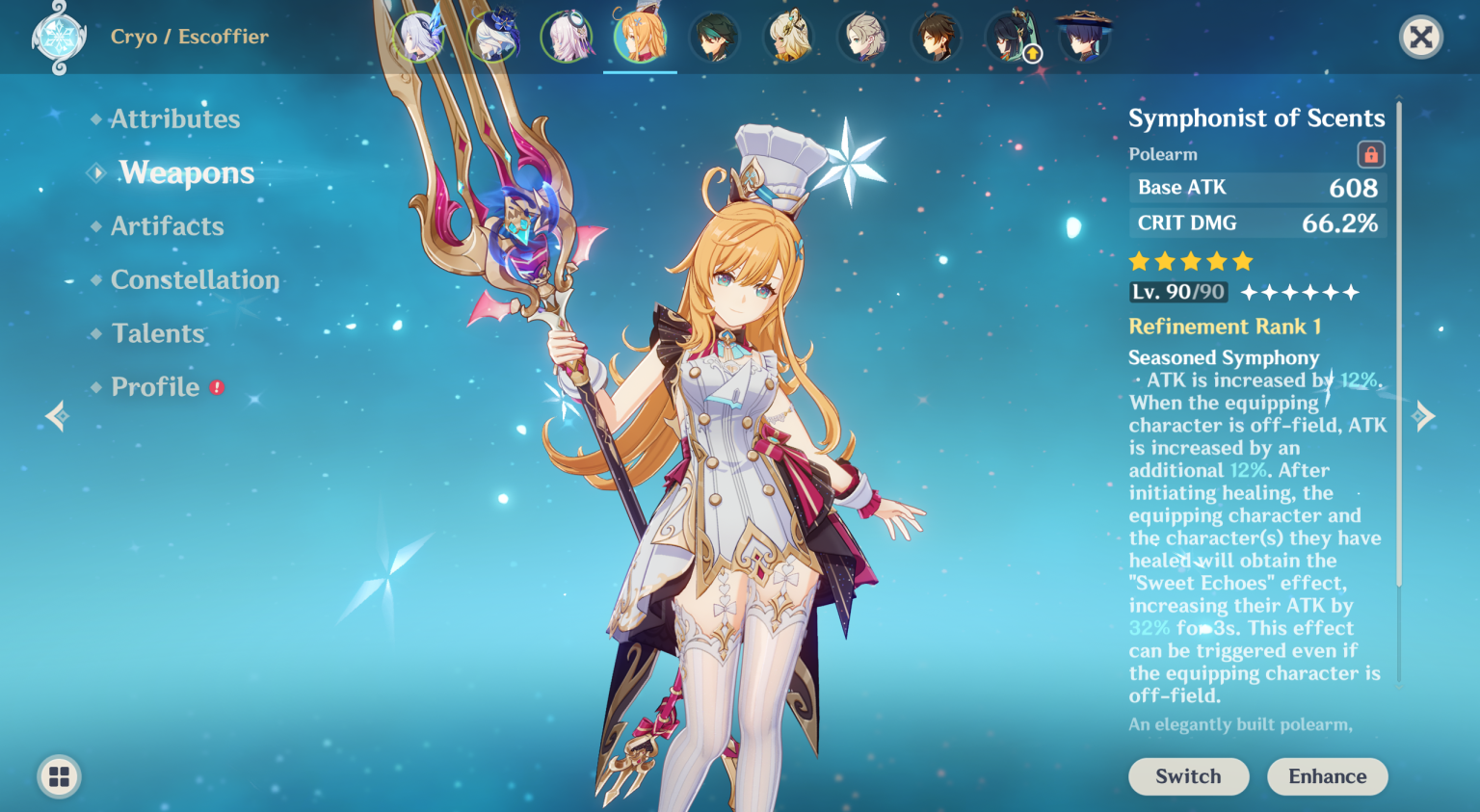 Genshin Impact Escoffier Build Guide: Best Weapons, Teams, Artifacts ...