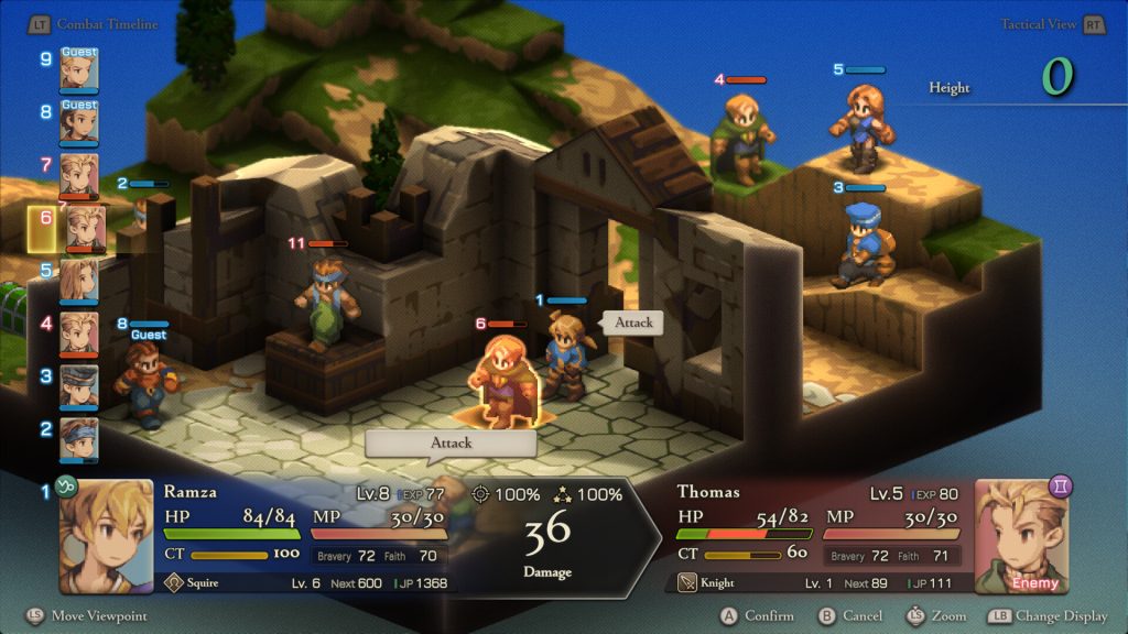 Ramza and Thomas in Final Fantasy Tactics - The Ivalice Chronicles.