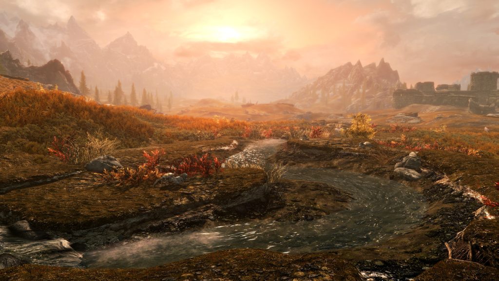 The world of The Elder Scrolls V: Skyrim.