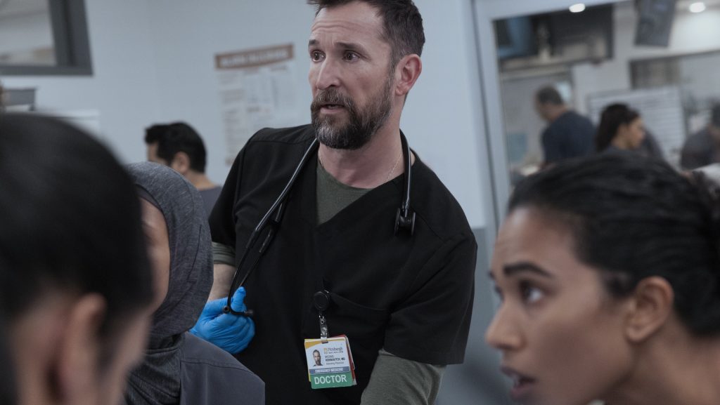 Supriya Ganesh and Noah Wyle in The Pitt (2025) | Image via Warner Bros. Discovery