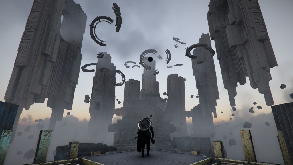 Platforming in Crimson Desert.
