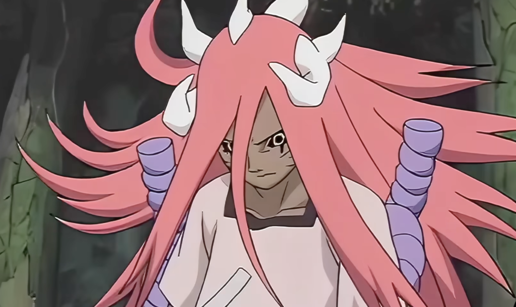 during the sasuke retrieval mission, shikamaru faces tayuya and she uses her demonic flute to summon powerful spirit warriors, forcing Shikamaru to face his worst