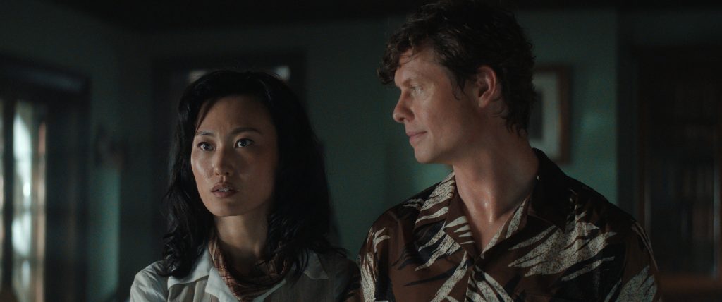 (L-R) Keiko and Bill Randa (Mari Yamamoto and Anders Holm) in Monarch: Legacy of Monsters Season 2 