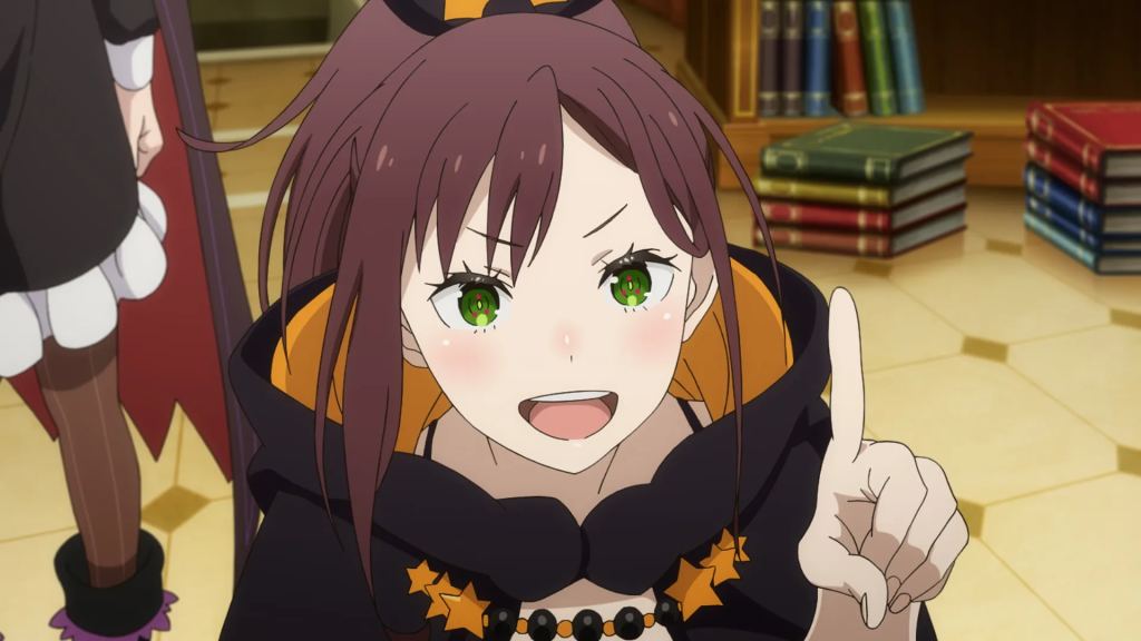 Shaula's first appearance in the anime