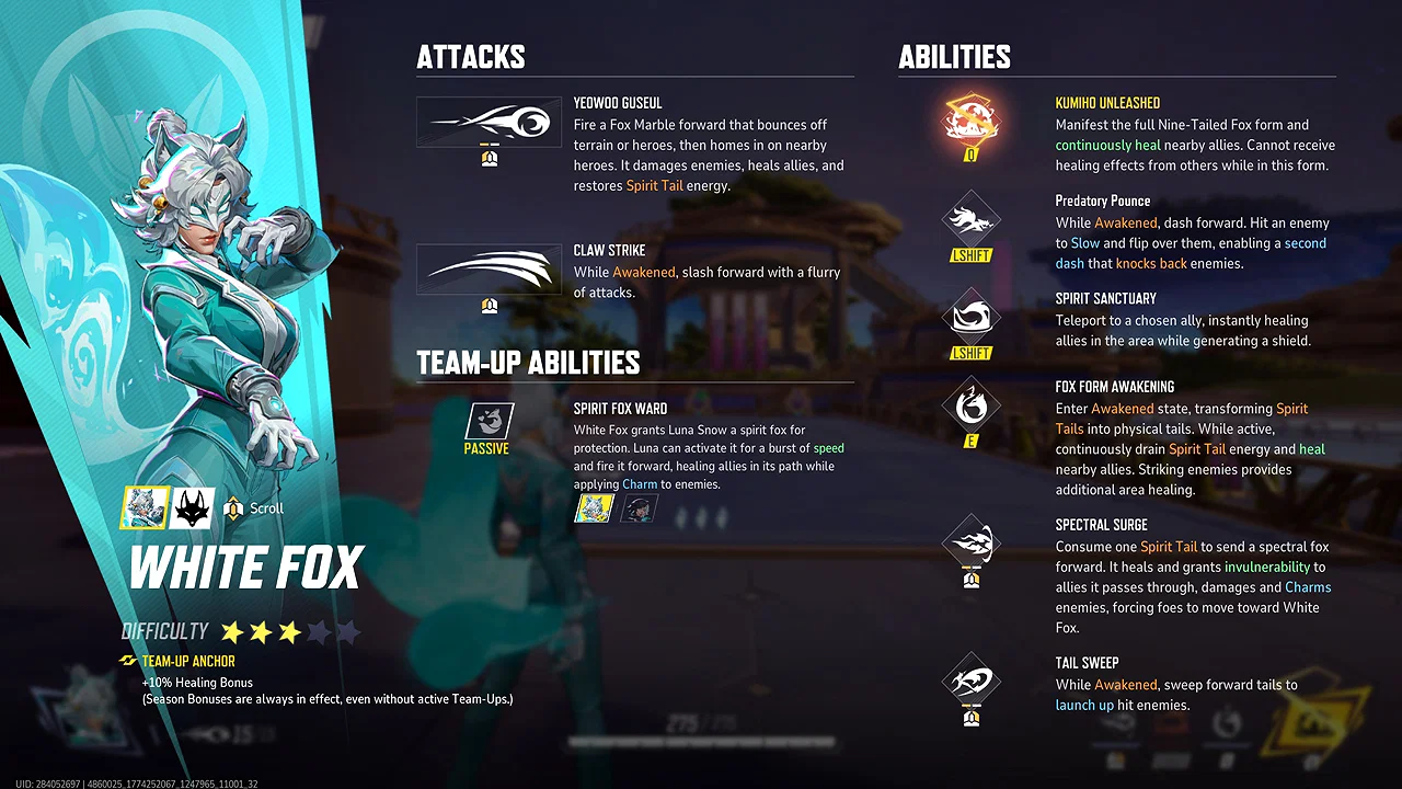 Silver Fox Rivals Marvel Rivals White Fox Beginner’s Guide: Abilities, Tips, Strategies ...