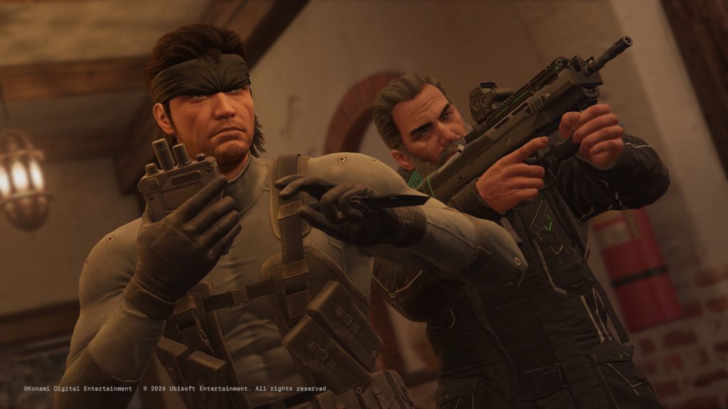 Solid Snake and Sam Fisher in Tom Clancy's Rainbow Six Siege.