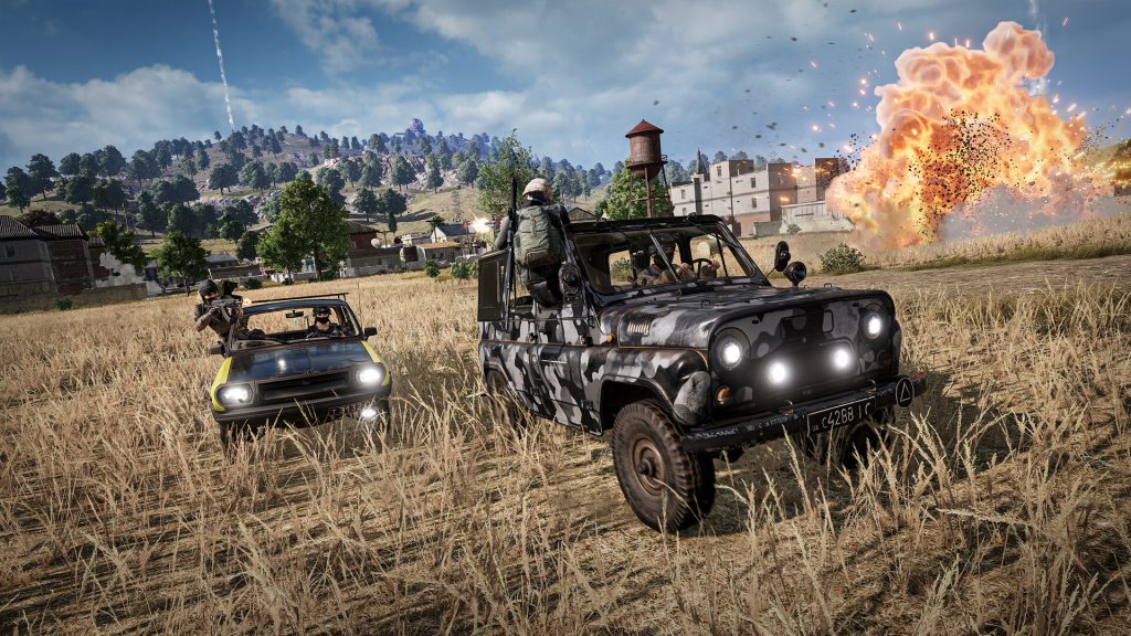 Squad battles in PUBG: Battlegrounds.