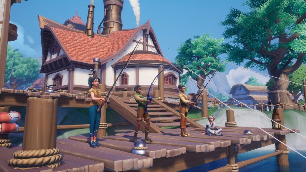 Fishing in Palia.